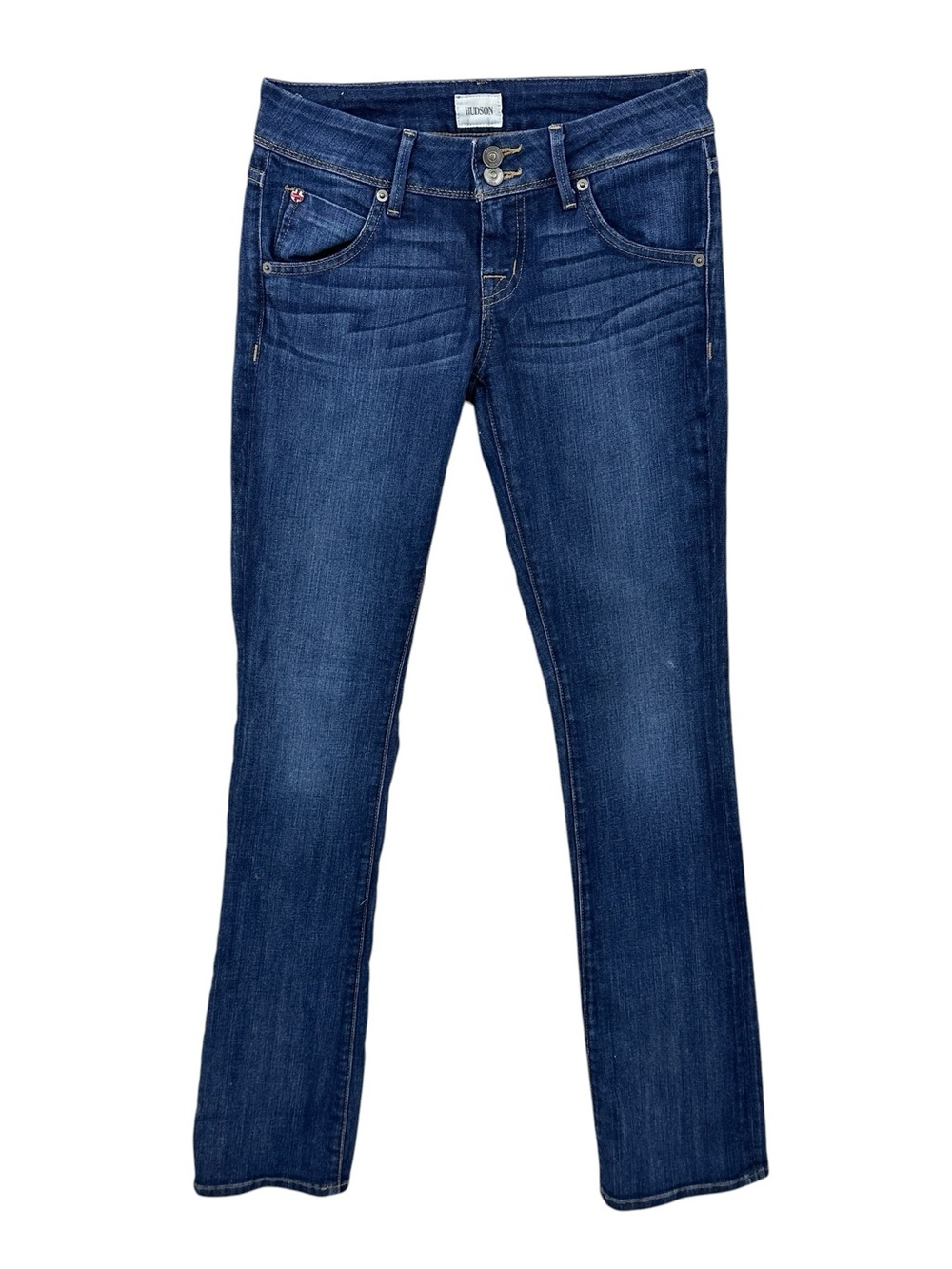 HUDSON Jeans Beth Baby Bootcut Dark Wash Denim Pants Blue